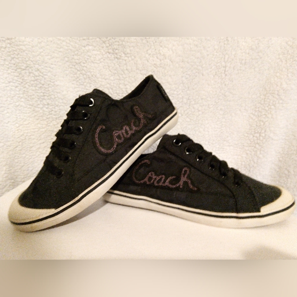 Coach Keeley signature Black and White Sneakers.